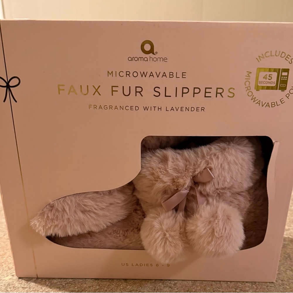 Heated Home Pink Comfort Slippers